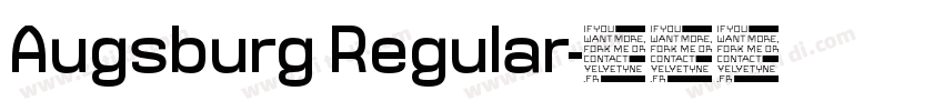 Augsburg Regular字体转换